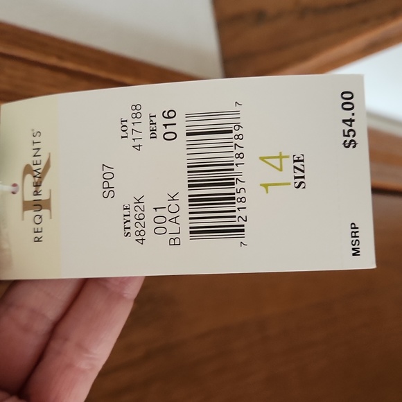 Misses NWT $130.00  Requirements 3-pc Size 14; Jacket, Pants, Skirt all in Black - Picture 4 of 16